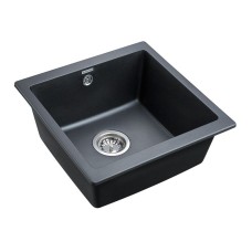 Кухонная мойка Paulmark Brilon 45 PM104546-BLM Черный металлик
