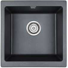 Кухонная мойка Paulmark Brilon 45 PM104546-BLM Черный металлик