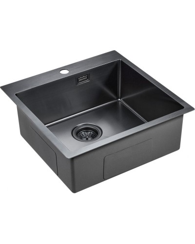 Кухонная мойка Paulmark Velten 51 PM905151-GM Вороненая сталь
