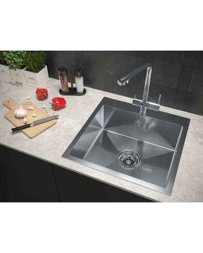 Кухонная мойка Paulmark Velten 51 PM905151-BS Брашированная сталь