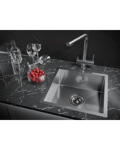 Кухонная мойка Paulmark Aller 44 PM904444-BS Брашированная сталь