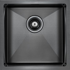 Кухонная мойка Paulmark Aller 44 PM904444-GM Вороненая сталь