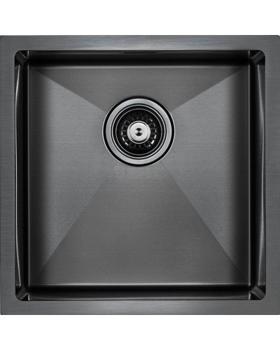 Кухонная мойка Paulmark Aller 44 PM904444-GM Вороненая сталь
