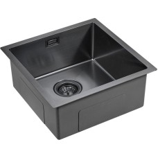 Кухонная мойка Paulmark Aller 44 PM904444-GM Вороненая сталь