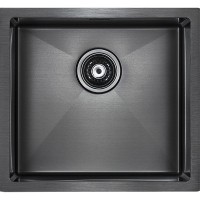 Кухонная мойка Paulmark Weser 48 PM804844-GM Вороненая сталь