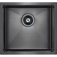 Кухонная мойка Paulmark Weser 48 PM804844-GM Вороненая сталь