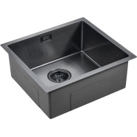 Кухонная мойка Paulmark Weser 48 PM804844-GM Вороненая сталь
