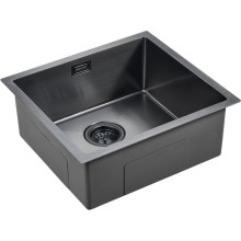 Кухонная мойка Paulmark Weser 48 PM804844-GM Вороненая сталь