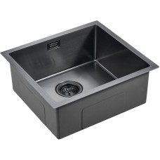 Кухонная мойка Paulmark Weser 48 PM804844-GM Вороненая сталь