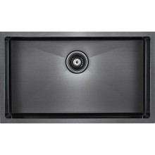 Кухонная мойка Paulmark Koher 74 PM807444-GM Вороненая сталь