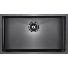 Кухонная мойка Paulmark Koher 74 PM807444-GM Вороненая сталь
