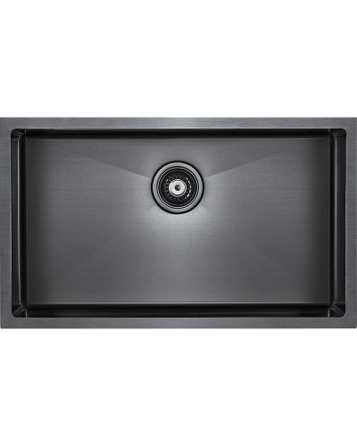 Кухонная мойка Paulmark Koher 74 PM807444-GM Вороненая сталь