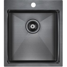 Кухонная мойка Paulmark Neckar 45 PM804551-GM Вороненая сталь