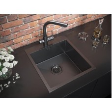 Кухонная мойка Paulmark Neckar 45 PM804551-GM Вороненая сталь