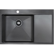 Кухонная мойка Paulmark Elde 78 PM807851-GML Вороненая сталь