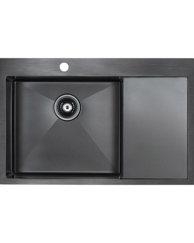 Кухонная мойка Paulmark Elde 78 PM807851-GML Вороненая сталь