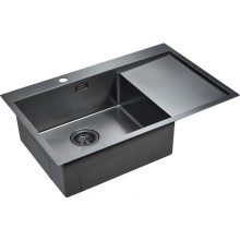 Кухонная мойка Paulmark Elde 78 PM807851-GML Вороненая сталь