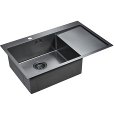 Кухонная мойка Paulmark Elde 78 PM807851-GML Вороненая сталь