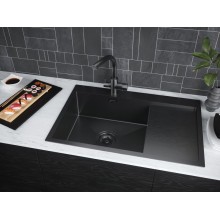 Кухонная мойка Paulmark Elde 78 PM807851-GML Вороненая сталь