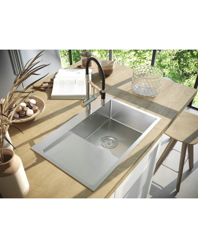 Кухонная мойка Paulmark Elde 78 PM807851-BSR Брашированная сталь