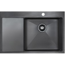 Кухонная мойка Paulmark Elde 78 PM807851-GMR Вороненая сталь