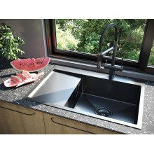 Кухонная мойка Paulmark Elde 78 PM807851-GMR Вороненая сталь