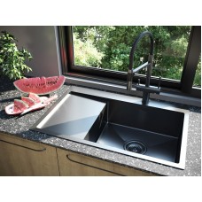 Кухонная мойка Paulmark Elde 78 PM807851-GMR Вороненая сталь