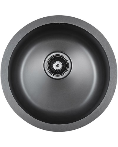 Кухонная мойка Paulmark Werra 46 PM404646-GM Вороненая сталь