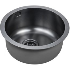 Кухонная мойка Paulmark Werra 46 PM404646-GM Вороненая сталь