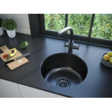 Кухонная мойка Paulmark Werra 46 PM404646-GM Вороненая сталь