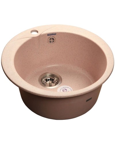 Кухонная мойка светло-розовый GranFest Rondo GF-R480