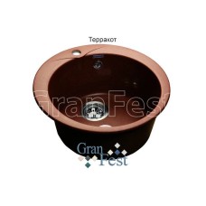 Кухонная мойка терракот GranFest Rondo GF-R480
