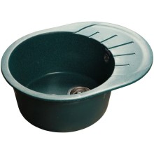 Кухонная мойка зеленый GranFest Rondo GF-R580L
