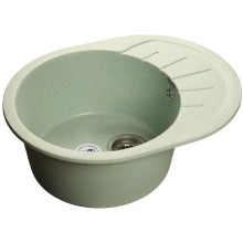 Кухонная мойка салатовый GranFest Rondo GF-R580L