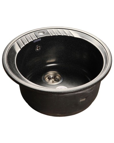 Кухонная мойка черный GranFest Rondo GF-R520