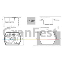 Кухонная мойка салатовый GranFest Rondo GF-R650L