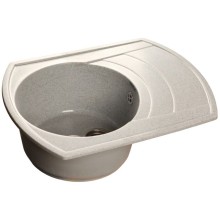 Кухонная мойка серый GranFest Rondo GF-R650L