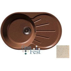 Кухонная мойка бежевый GranFest Rondo GF-R750L