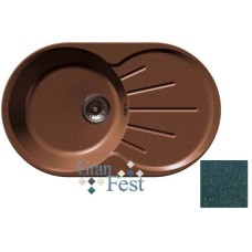 Кухонная мойка зеленый GranFest Rondo GF-R750L