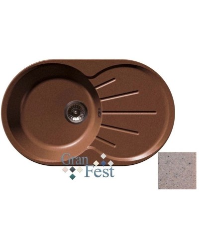 Кухонная мойка розовый GranFest Rondo GF-R750L