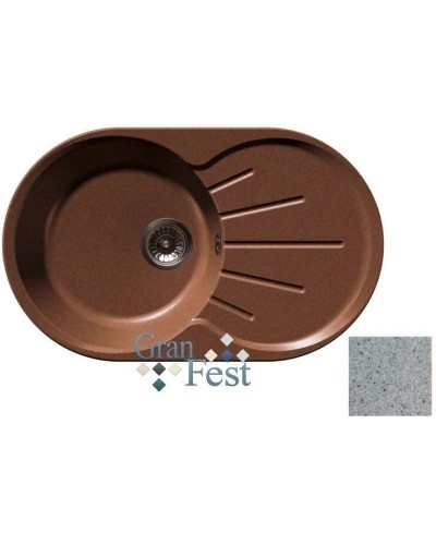 Кухонная мойка серый GranFest Rondo GF-R750L