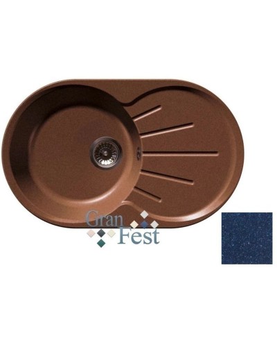 Кухонная мойка синий GranFest Rondo GF-R750L