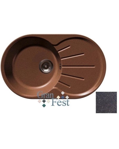 Кухонная мойка черный GranFest Rondo GF-R750L