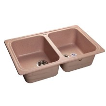 Кухонная мойка розовый GranFest Standart GF-S780K