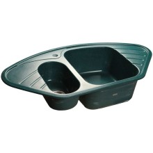 Кухонная мойка зеленый GranFest Corner GF-C960E