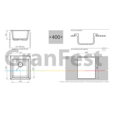 Кухонная мойка черный GranFest Practic GF-P505