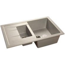 Кухонная мойка серый GranFest Quadro GF-Q775KL