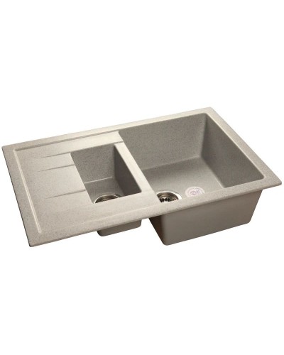 Кухонная мойка серый GranFest Quadro GF-Q775KL