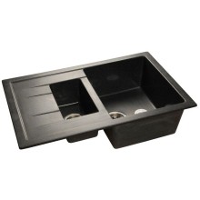 Кухонная мойка черный GranFest Quadro GF-Q775KL