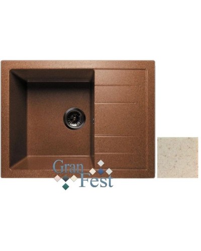 Кухонная мойка бежевый GranFest Quadro GF-Q650L
